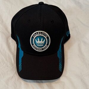 Charlotte FC Football Club Black & Teal fitted Hat